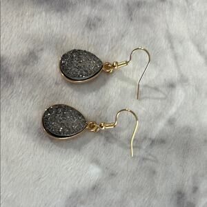 NWOT Gold and Silver Teardrop Earrings